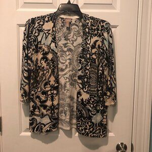 Chico's Patterned Cardigan Size 3